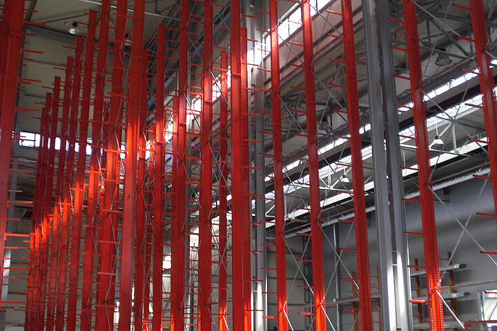 cantilever racking, storage of aluminium