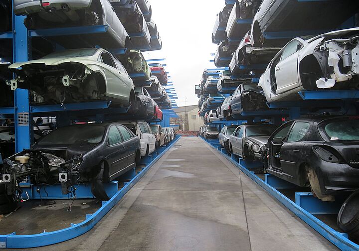 Draagarmstellingen voor auto-recyclers