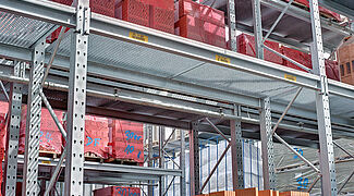 pallet racking galvanized with sprinkler system