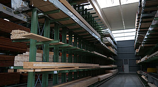 cantilever racking, timber storage