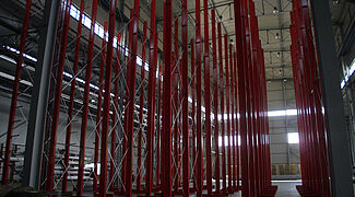 cantilever racking, storage of aluminium