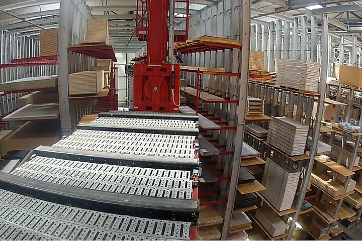 cantilever racking, automated warehouse, stacker crane