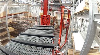 cantilever racking, automated warehouse, stacker crane