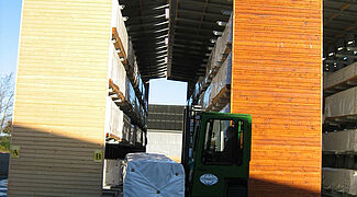 cantilever racking with roof