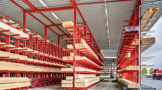 cantilever racking warehouse