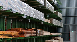 cantilever racking, timber storage