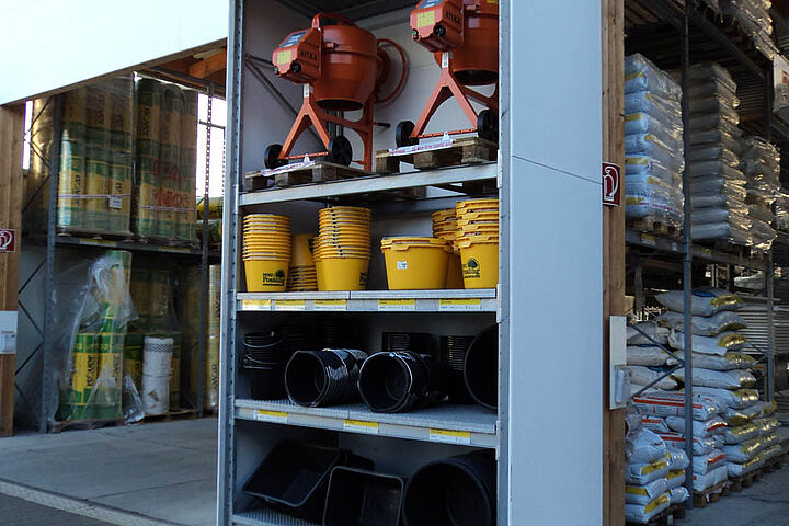 pallet racking warehouse, rack-clad building