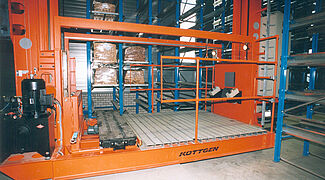 automatic warehouse, stacker crane