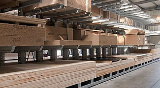 cantilever racking with roof