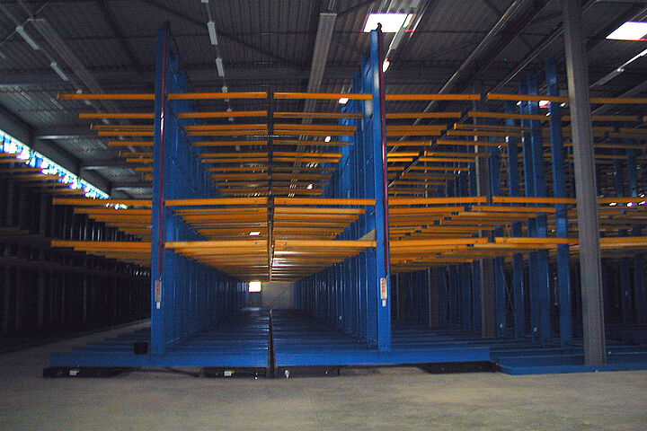 mobile racking system, cantilever racking