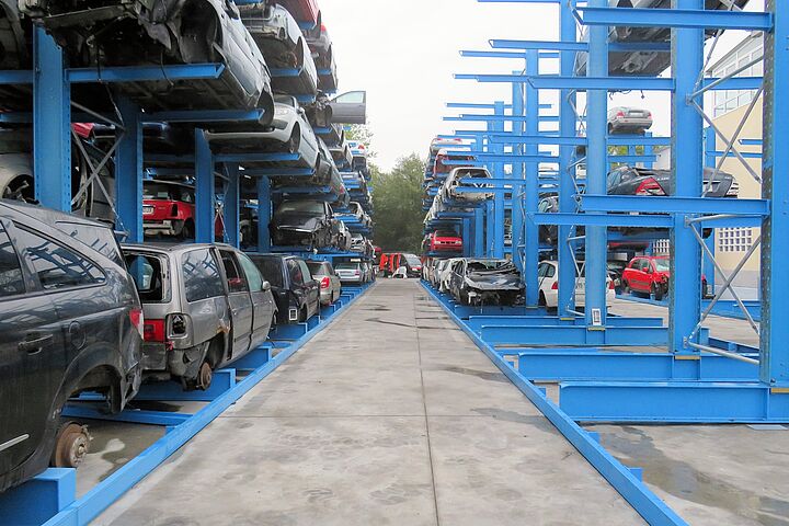 Draagarmstellingen voor auto-recyclers
