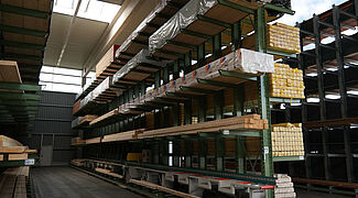 cantilever racking, timber storage