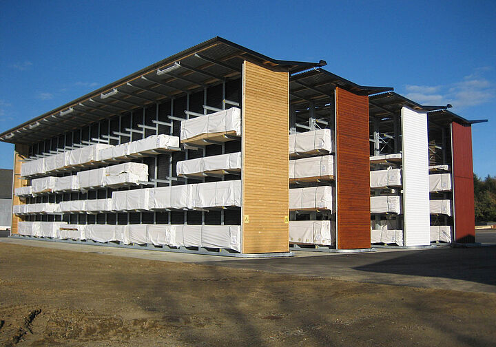 cantilever racking with roof