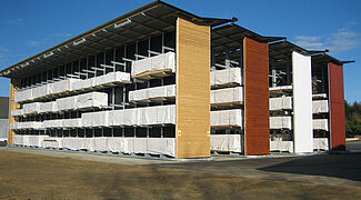 cantilever racking with roof