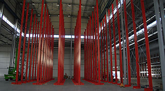 cantilever racking, storage of aluminium