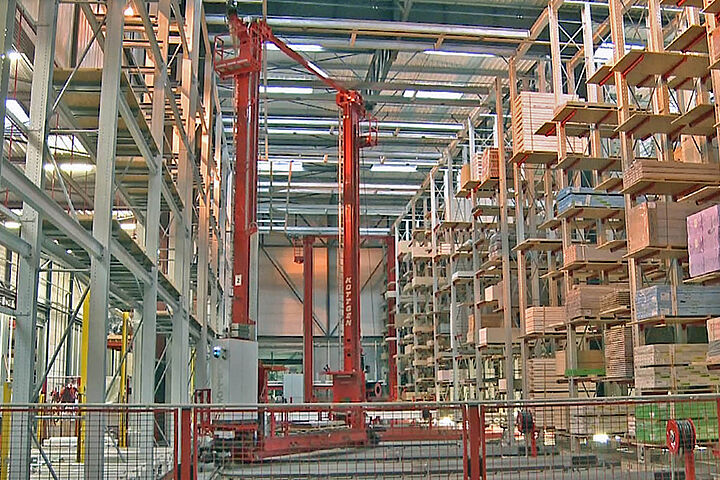 cantilever racking, automatic warehouse, stacker crane