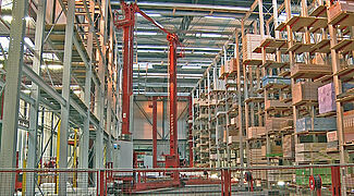 cantilever racking, automatic warehouse, stacker crane