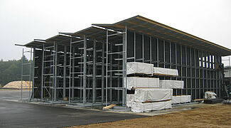 cantilever racking with roof