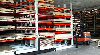 mobile cantilever racking