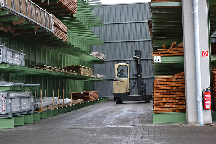cantilever racking, timber storage