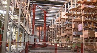 cantilever racking, automated warehouse, stacker crane