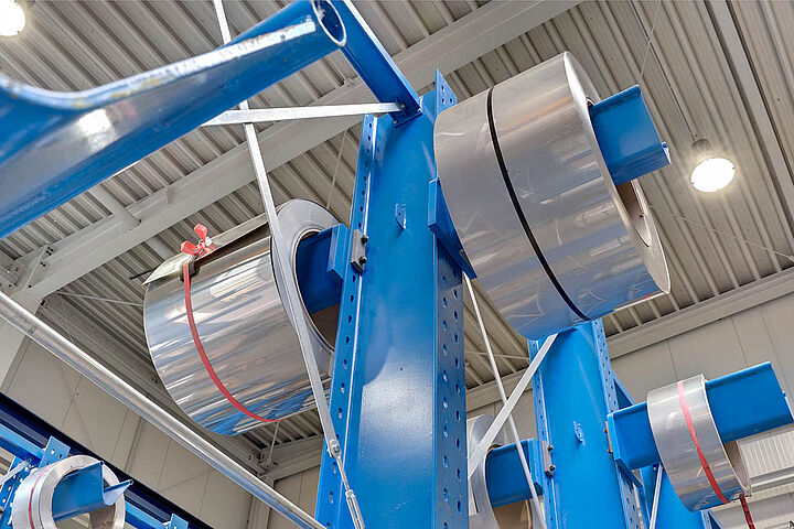 cantilever racking for coil storage