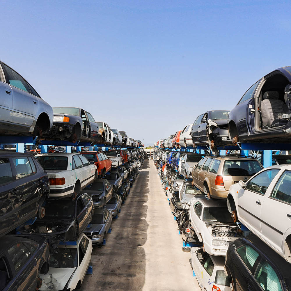 cantilever racking for the storage of End-Of-Life-Vehicles (ELV storage)