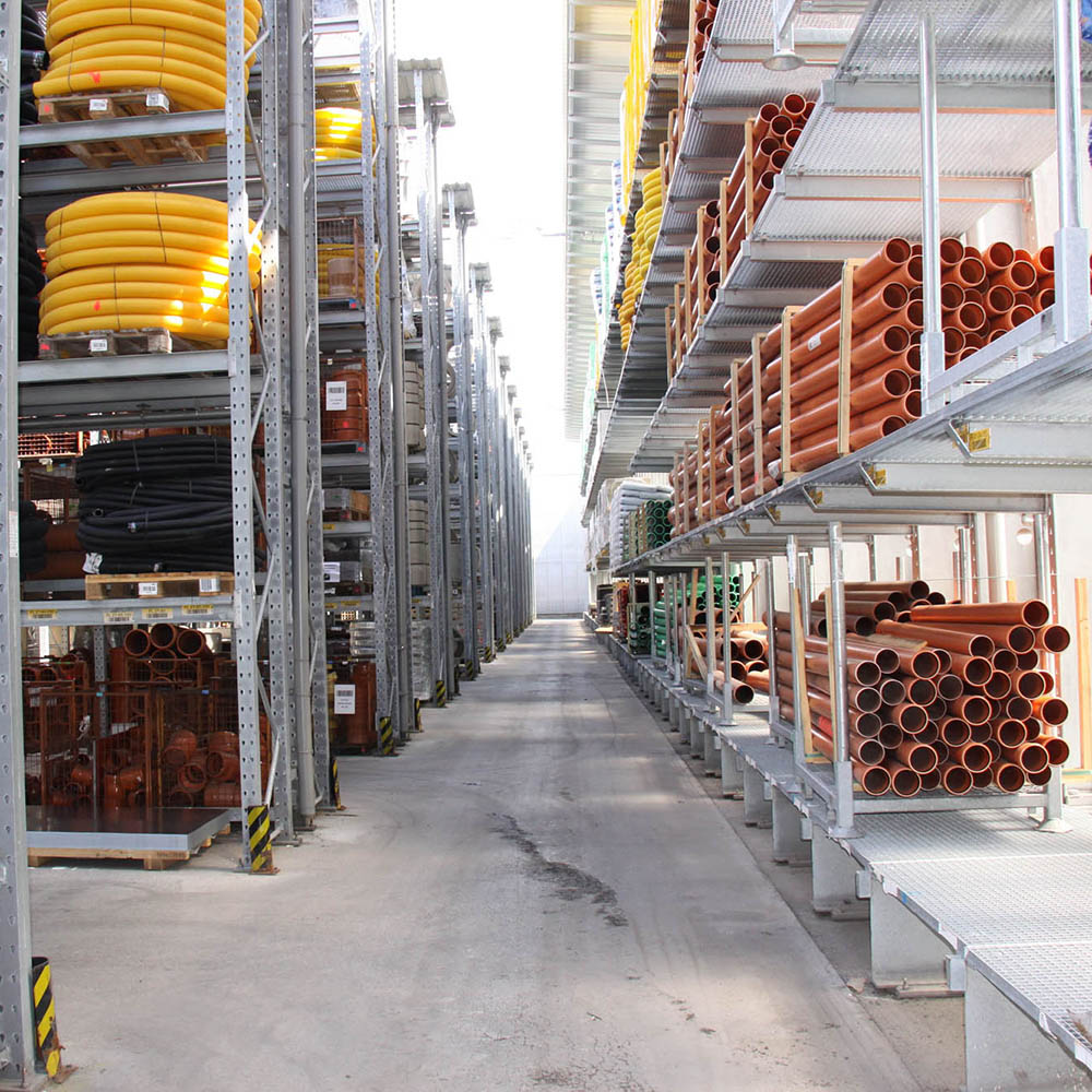 pallet racking system for building material